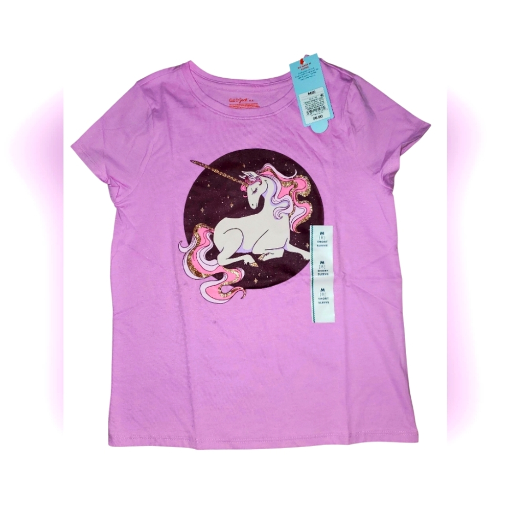 Bundle Of 3 Cat & Jack Girls' T-Shirts NWT Size: M - Picture 5 of 16